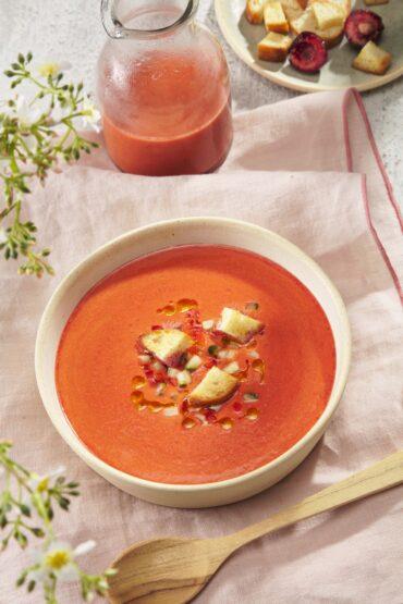 gazpacho de cerezas