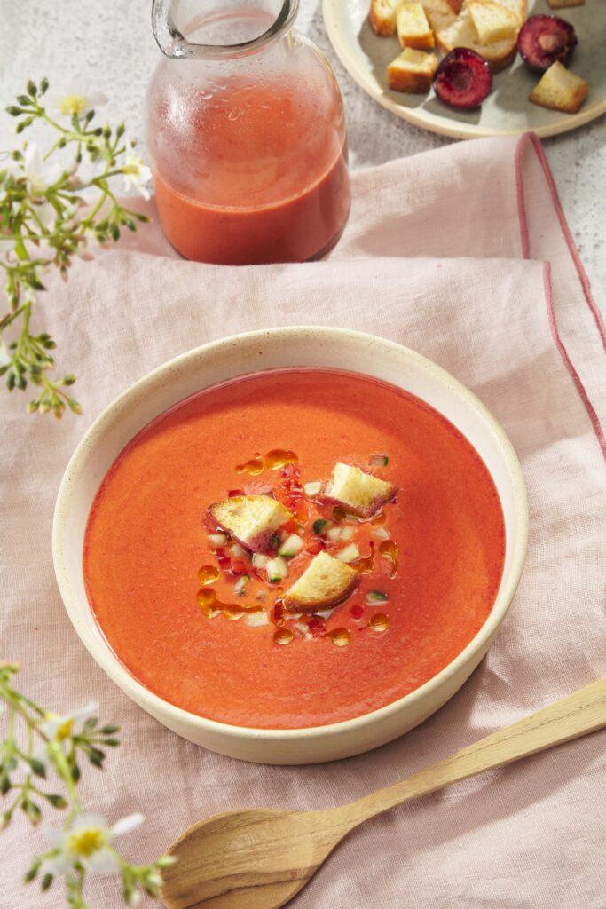 gazpacho de cerezas
