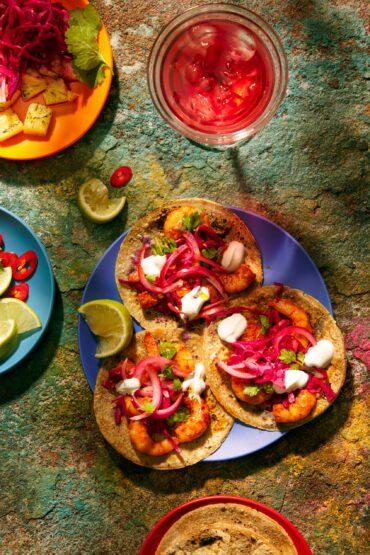 tacos de gambas